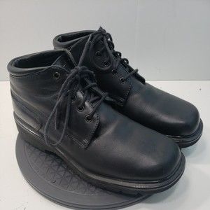 Vintage Dr. Martens Black Leather Chukka Ankle Boots 9286 Size 11 Lace-up MIE